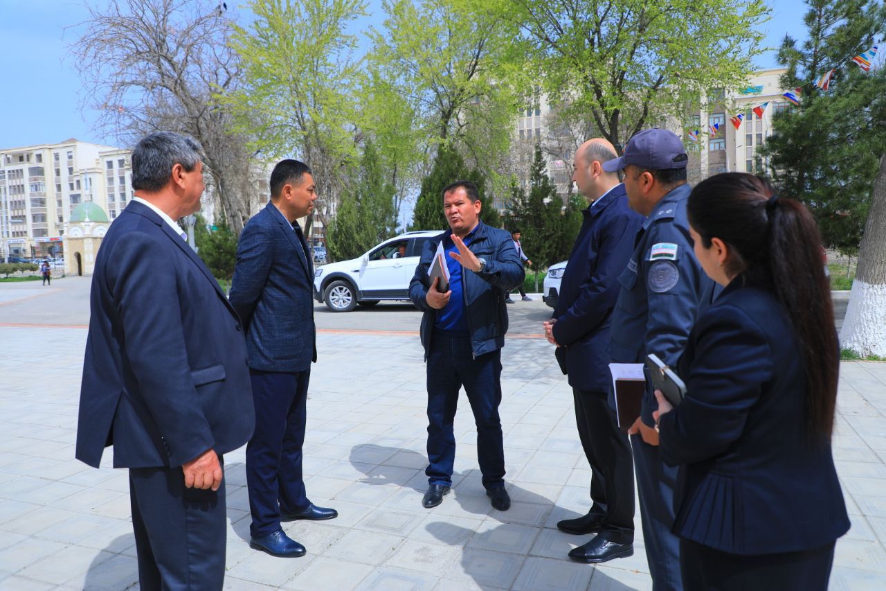 Buxoro viloyati Ichki ishlar va soliq boshqarmalari boshliqlari birgalikda Kogon shahar 3-…