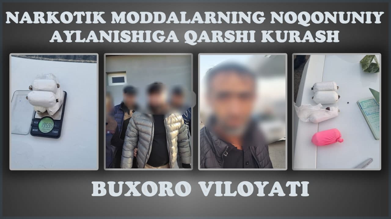 Buxoroda jinoyat va huquqbuzarliklarga qarshi kurashish “Zarbdor oyligi” doirasida o‘tkazi…