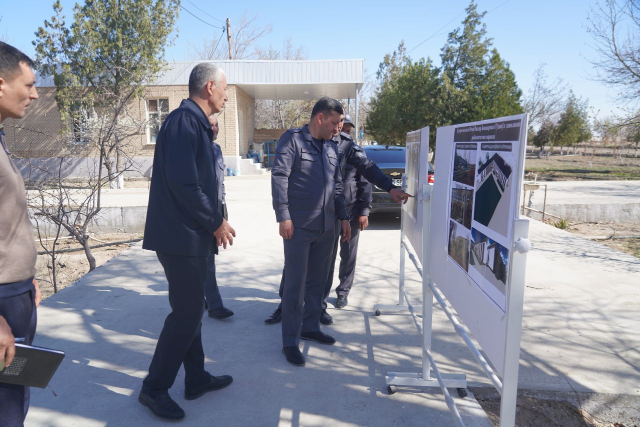 Buxoro viloyati IIB boshlig‘i polkovnik Mirjamol Miralimovning o‘rganishlari davom etmoqda